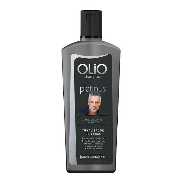 Producto - Shampoo Platinus tonalizador canas Hombre 420ml