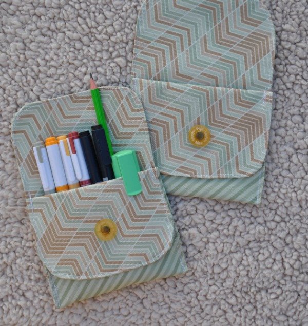 Producto - Salvabolsillo Rayas verde y beige