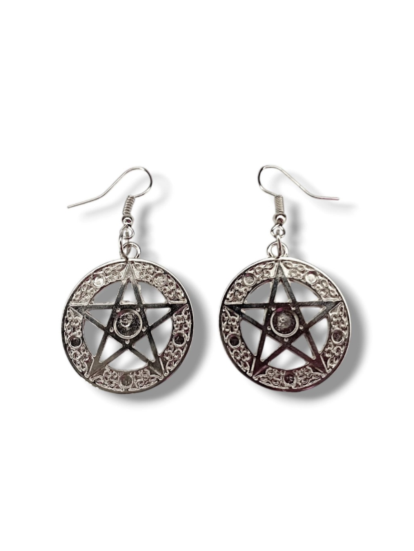 Producto - Aros pentagrama tallado
