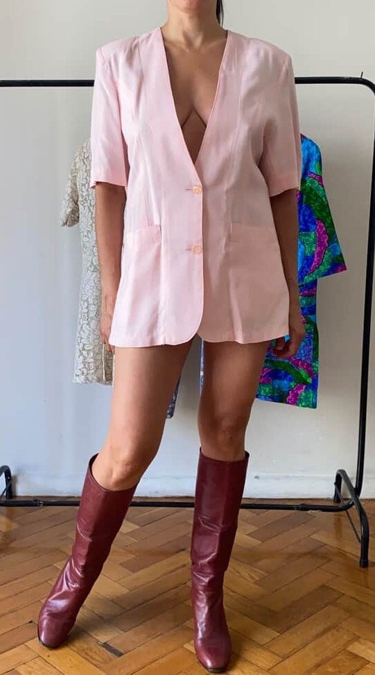 Producto - Blazer lino rosa