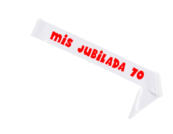 Producto - Banda Cinta Personalizada Miss Jubilada