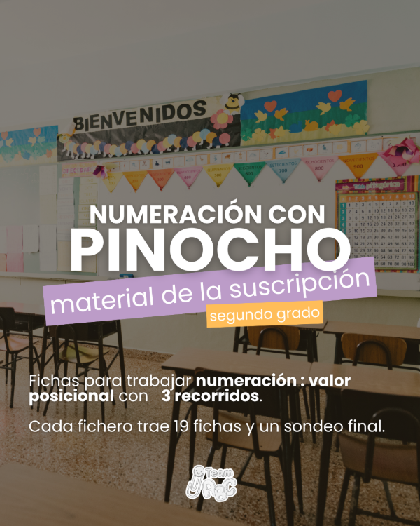 Producto - Fichero y sondeo Numeración con Pinocho 2