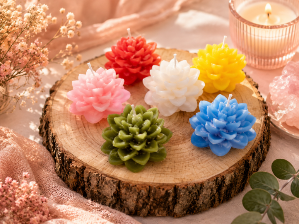 Producto - VELA FLOR DE LOTO 4X7 DE DIAMETRO