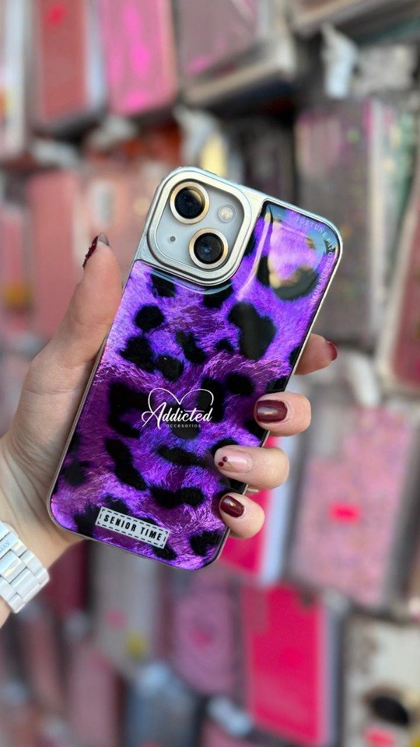 Producto - Case animal print violeta