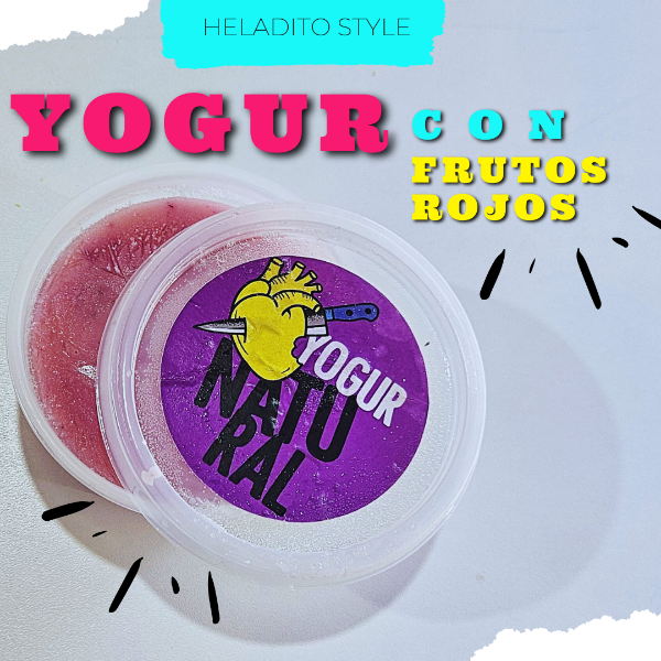 Producto - Pote de yogur con frutos rojos