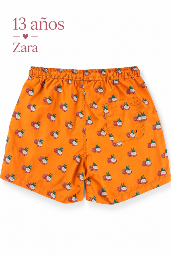 Producto - Malla de baño naranja con cocos Zara - 0