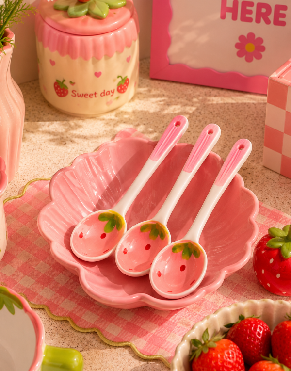 Producto - Cucharas ceramicas Romantic Fresa