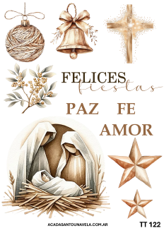 Producto - Lámina termotransferible PLANCHA colección navidad nav122