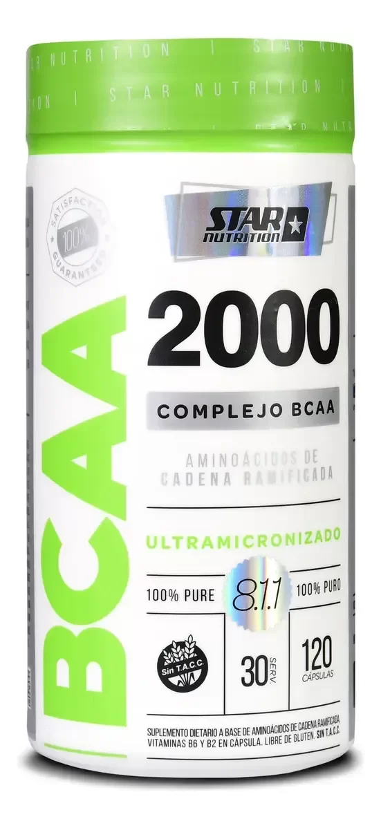 Producto - BCAA 2000 Star Nutrition 120 Cápsulas