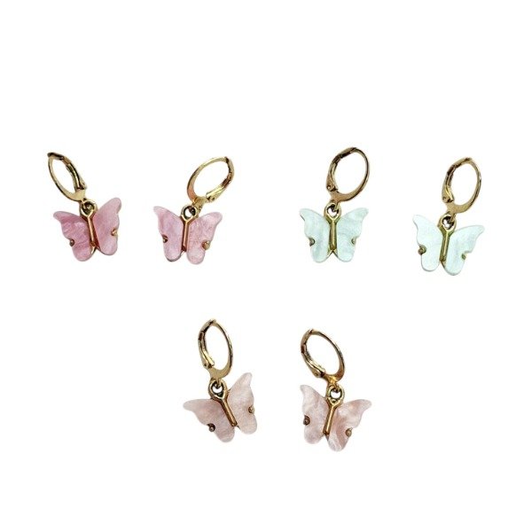 Producto - Aros Acero dorado Mariposa