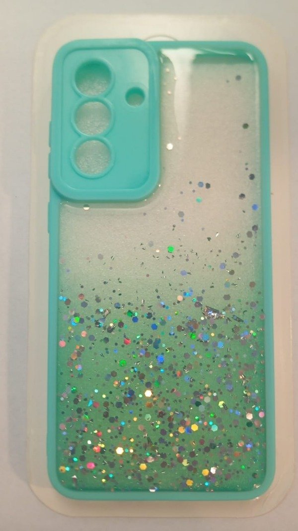 Producto - Funda Glitter Galaxy Celeste para Samsung A36
