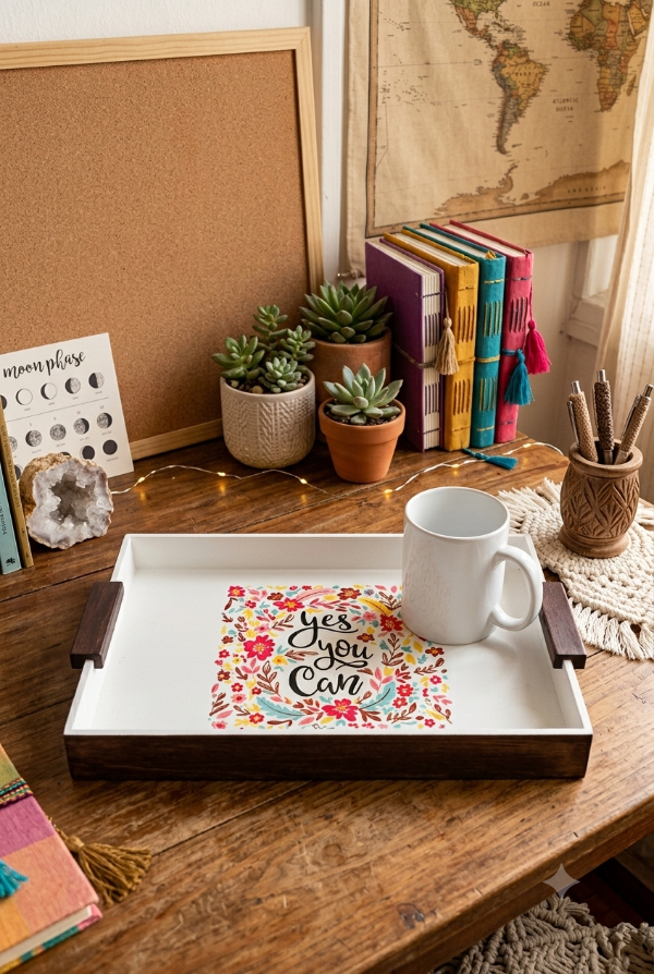 Producto - Bandeja con Taza "Yes you can" - 1
