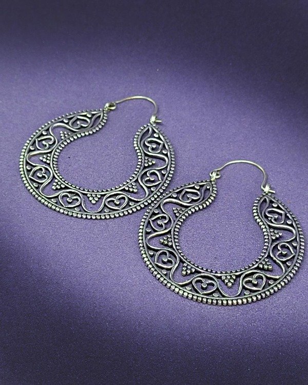 Producto - AR 946 - Aros de Alpaca India - Canastas grandes