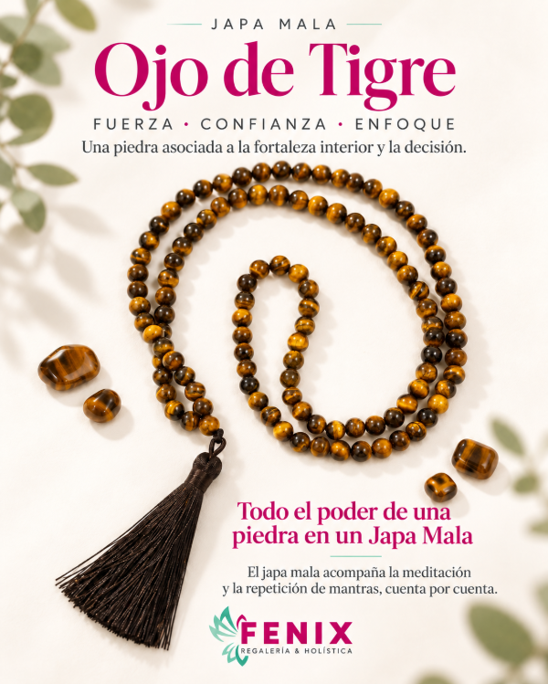 Producto - Japa Mala Ojo de Tigre 108