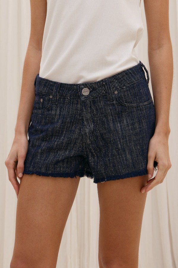 Producto - SHORT DENIM TIRO BAJO CON STRASS - 0