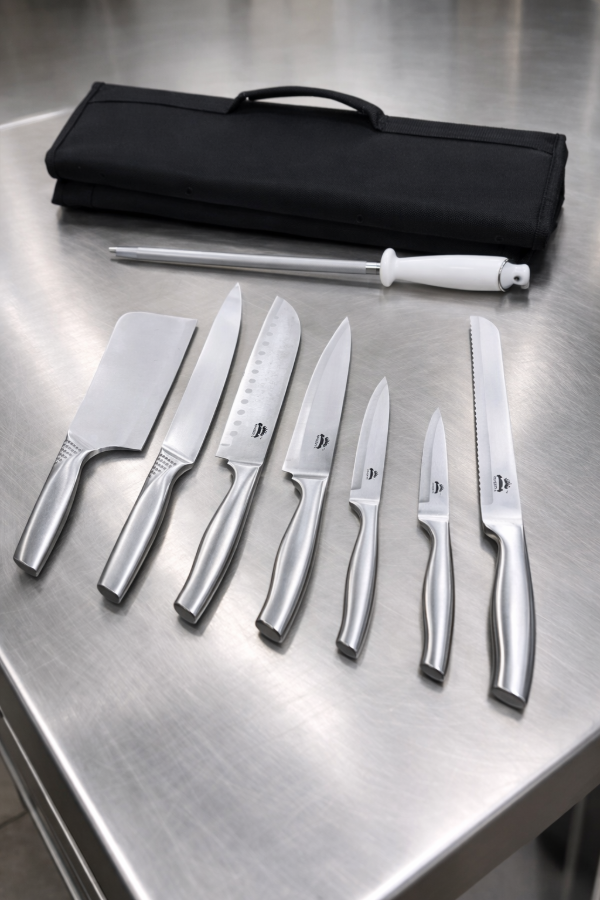 Producto - Set completo 7 cuchillos + Estuche + Chaira de Regalo