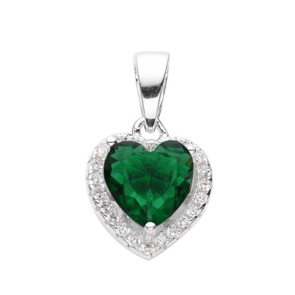 Producto - Dije 10mm corazón verde