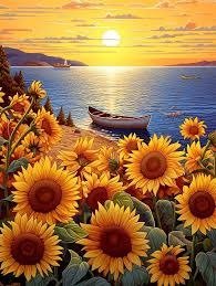 Producto - DIAMOND PAINTING 30X40 HI STONE GIRASOLES