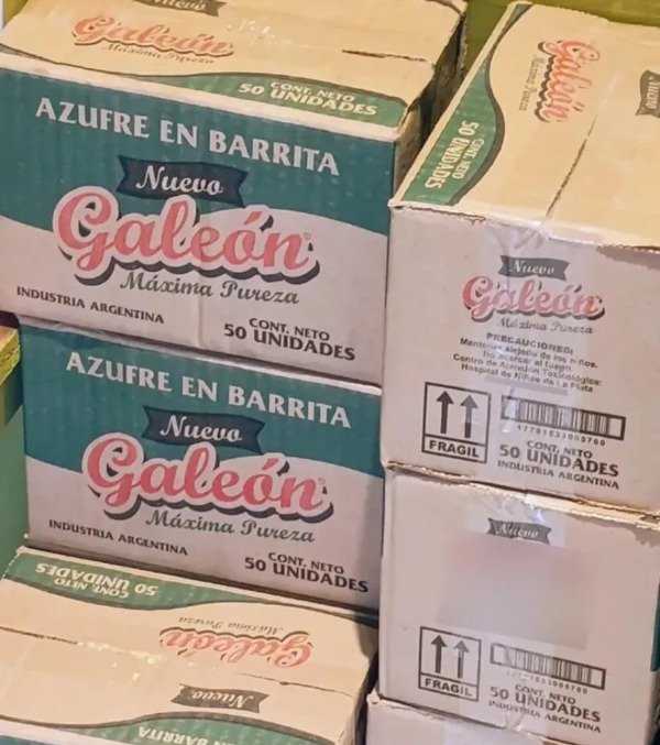 Producto - Azufre en barritas x 50 unidades marca Galeon