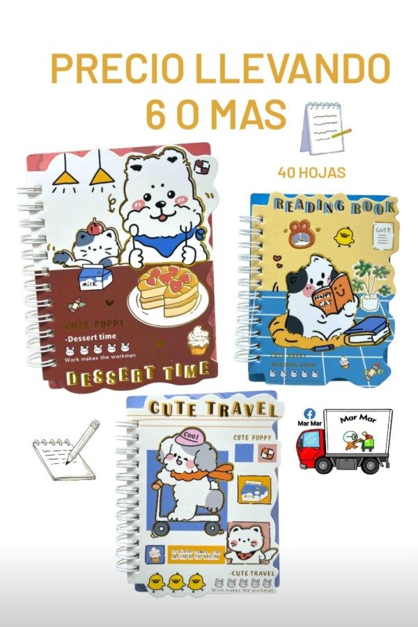 Producto - Libretita con diseños (cantidad)