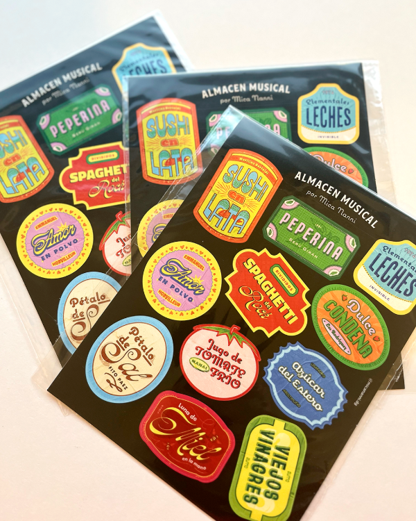 Producto - Almacen musical - Plancha de stickers - 0