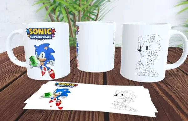 Producto - Taza - para pintar - sonic 1