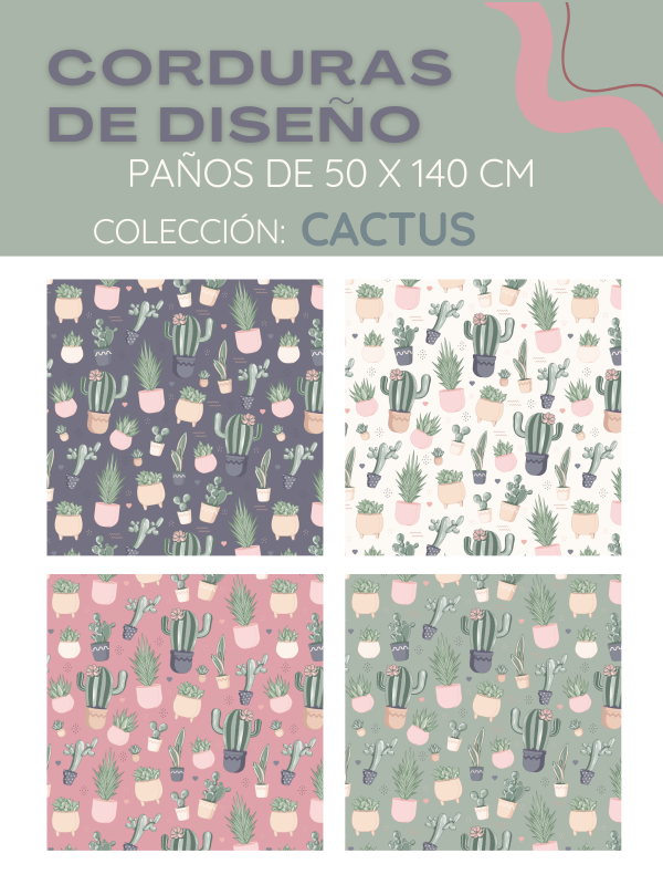Producto - PAÑOS CORDURAS DE DISEÑO - COLECCIÓN CACTUS