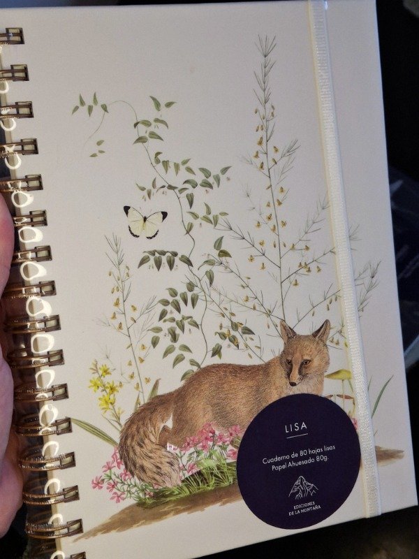 Producto - Cuaderno anillado tapa dura - Zorrito