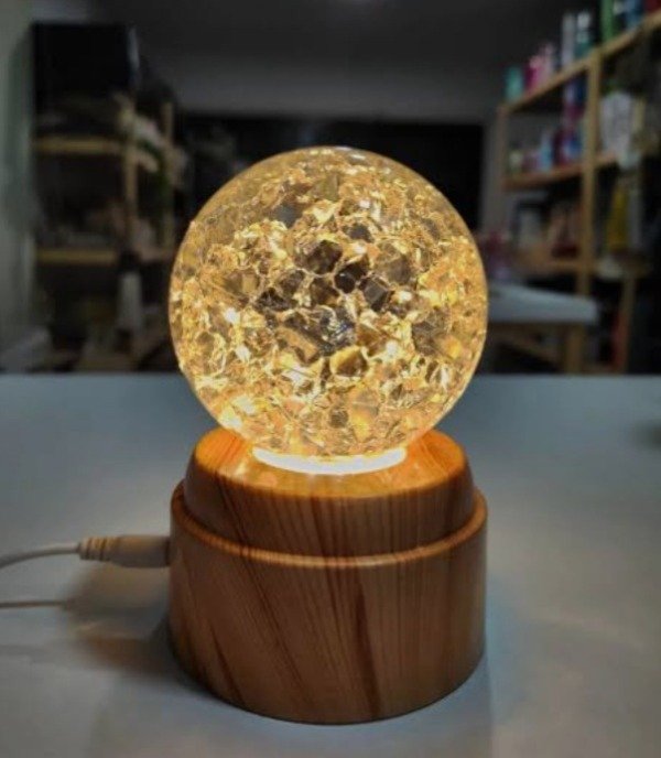 Producto - Lampara esfera rotativa 3d