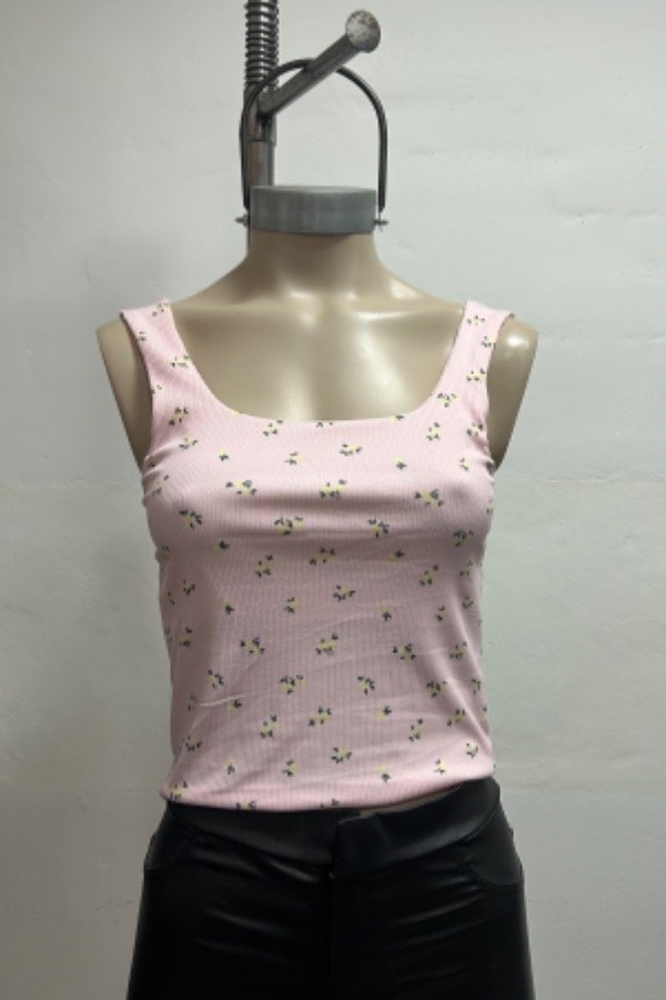 Producto - Musculosa forrado "Floreado"