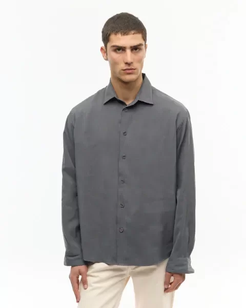 Producto - Camisa Cupro Gris Ay Not Dead - 3
