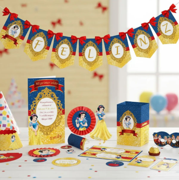 Producto - Kit Imprimible Blancanieves Editable