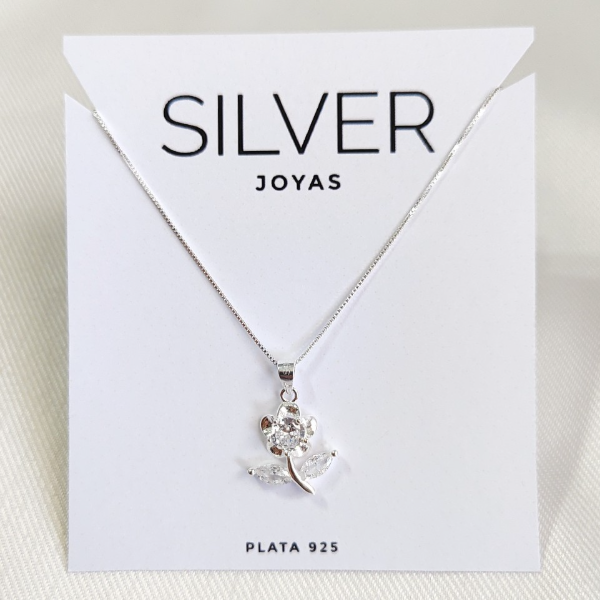 Producto - Cadena + dije flor cubic P
