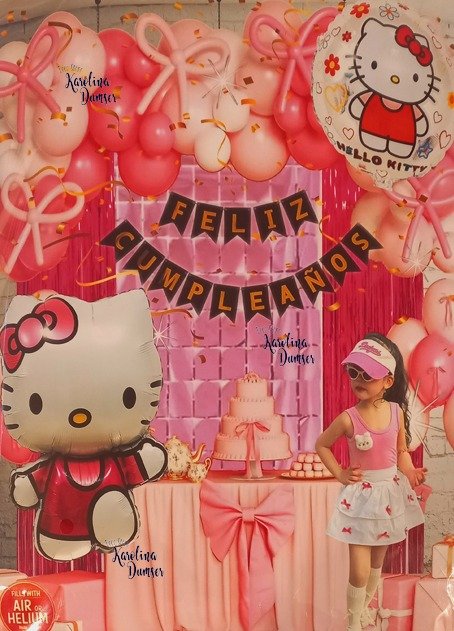 Producto - Set de Globos Kitty Deco Party . 82 Artículos - 0