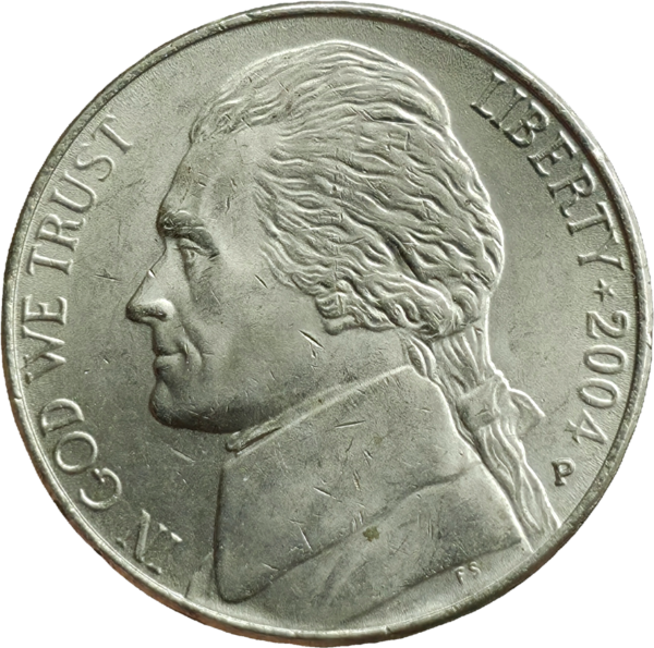 Producto - Estados Unidos 5 Cents 2004 P Compra de Louisiana Km#360 VF+ - 1