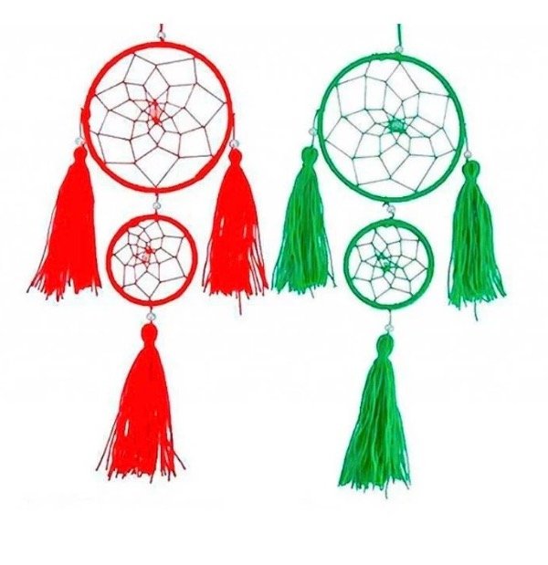 Producto - Atrapa sueños doble color 10,5 cm