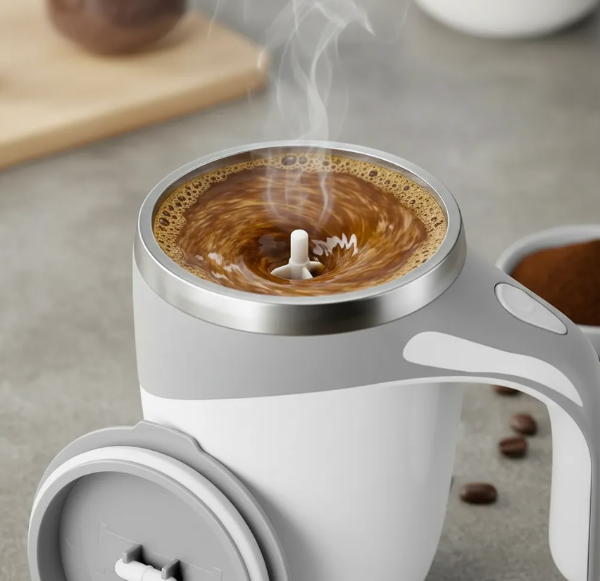 Producto - Taza/vaso Termico Cafetero Con Batidor Eléctrico Mezclador recargable USB! - 2
