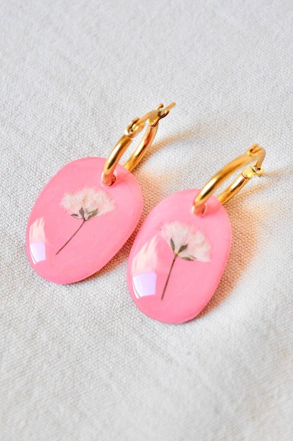 Producto - Aritos Baby Breath Rosa