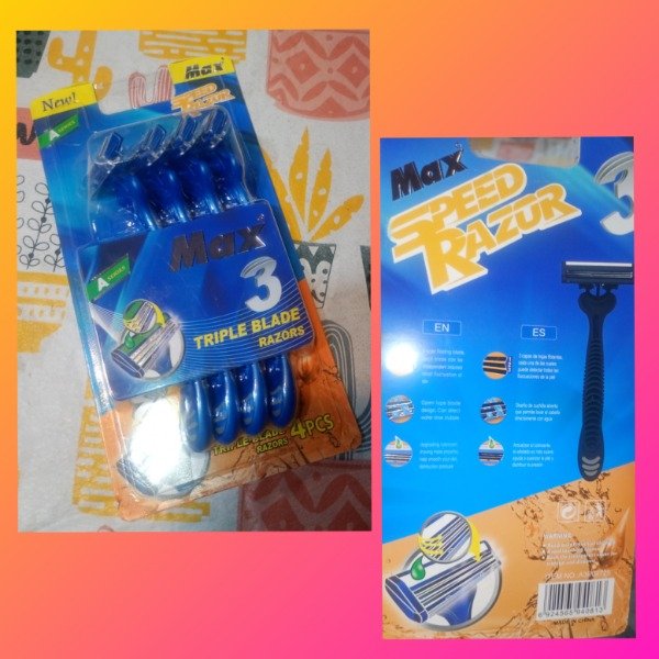 Producto - Máquina afeitadora 4 unidades Azul