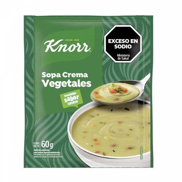 Producto - SOPA KNORR CREMA 60G VEGETALES