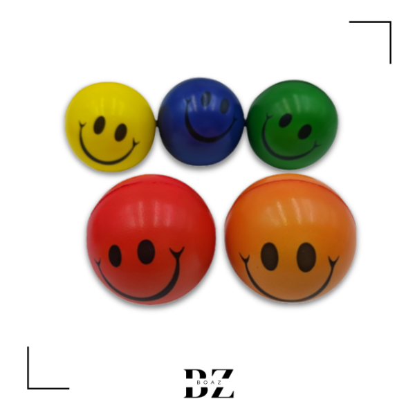 Producto - PELOTA ANTIESTRES CARITA COLOR SURTIDA X 12 PCS 1746-2