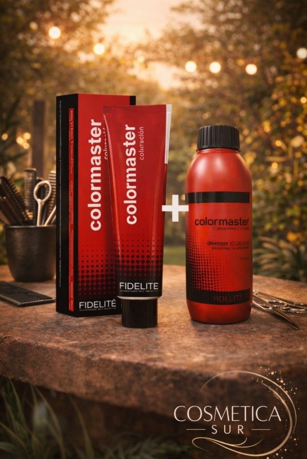 Producto - Combo tintura + oxidante 20vol fidelite x 90 ml