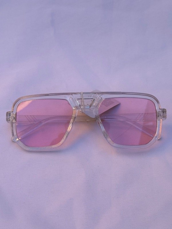 Producto - LENTES MODA MÉDIUM TRANSPARENTE Y ROSA