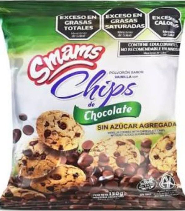 Producto - SMAMS CHIPS DE CHOCOLATE SIN AZUCAR