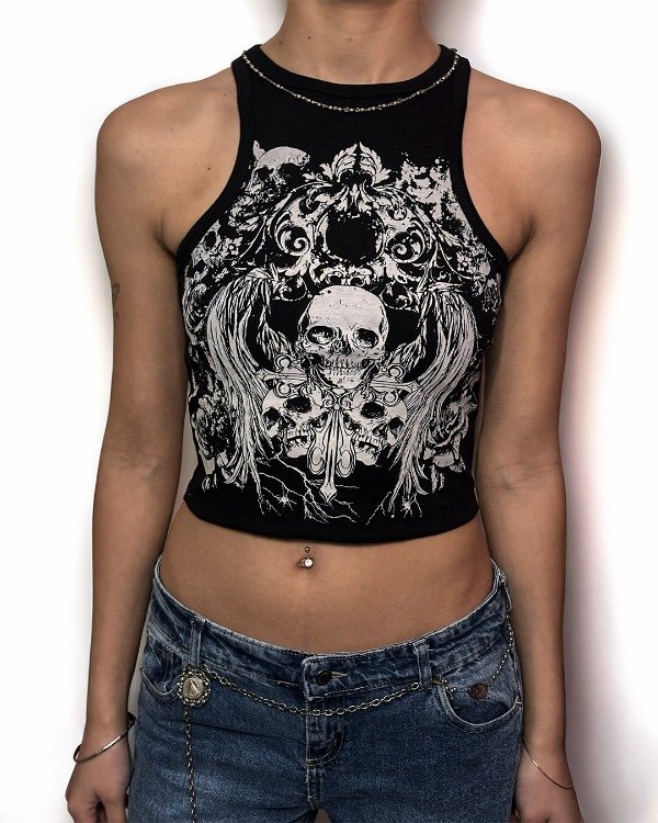 Producto - Musculosa Skull Y2K - 1