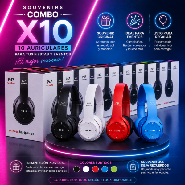Producto - Auriculares Inalámbricos P47 x10 - 2