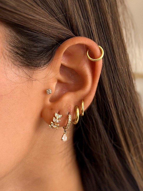 Producto - Argollita Laurel Con Stras