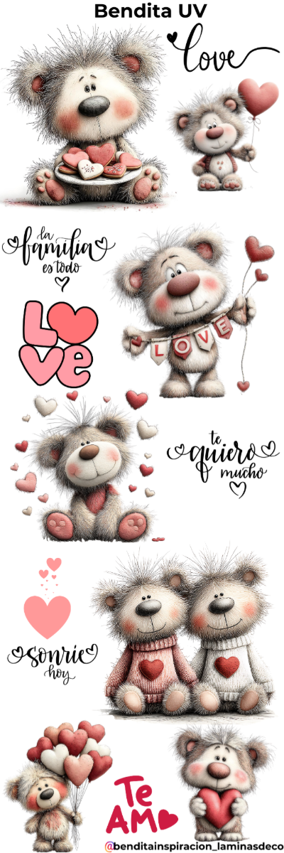 Producto - Bendita UV Ositos con corazones