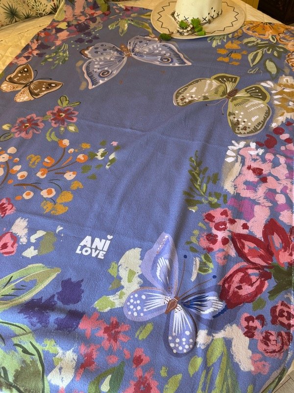 Producto - Toallon  Monet Celeste