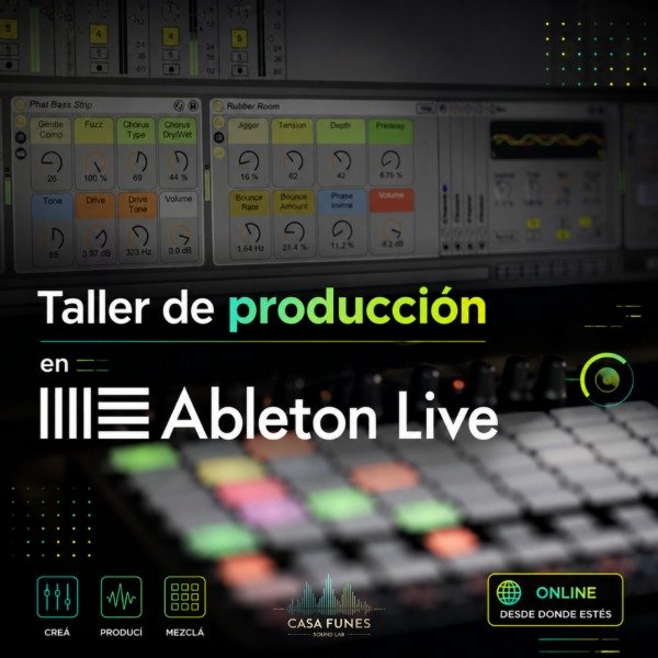 Producto - Taller onilne " Produccion Musical en Ableton Live"